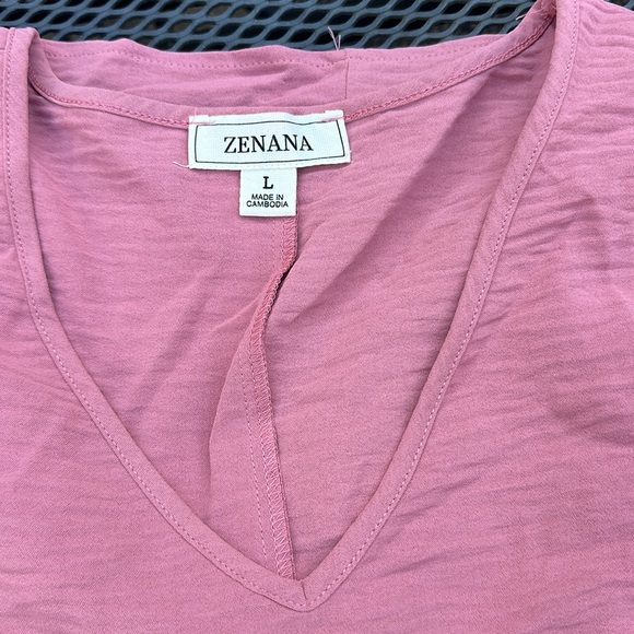 Zenana very oversized L top in mauve - Picture 2 of 3